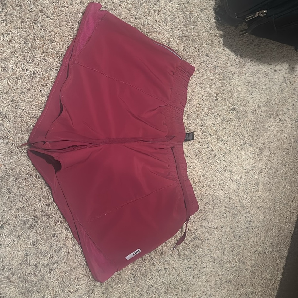 RBX dark pink Athletic Shorts with Elastic Waistband and Lightweight Fabric